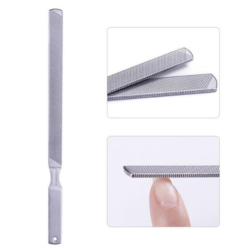 Professional Nail File Pointed for Fingernail and Toenail Care 4 Sides Nail Art