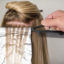 3PCS Fine-tooth Weave Highlighting Foiling Hair Comb Hair Styling Yellow