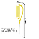 3PCS Fine-tooth Weave Highlighting Foiling Hair Comb Hair Styling Yellow