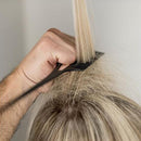 3PCS Fine-tooth Weave Highlighting Foiling Hair Comb Hair Styling Yellow