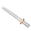 300mm Metric and Inch Parallel Line Scriber Ruler Positioning Measuring Marking Ruler Woodworking Tool