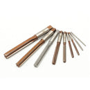 9pcs 3mm-16mm H8 HSS Machine Reamer Straight Shank Parallel Fulte Engineering Hand Tool