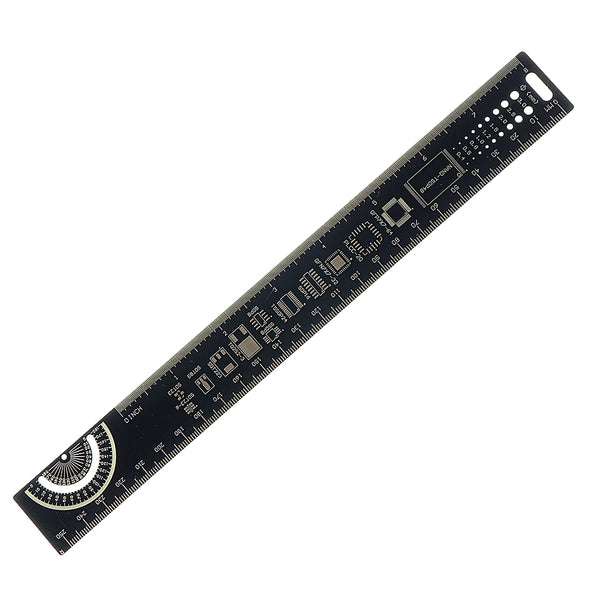 5pcs 25CM PCB Ruler For Electronic Engineers Measuring Tool PCB Reference Ruler Chip IC SMD Diode Transistor Package Electronic