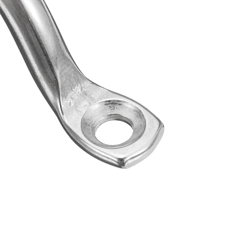 1x 6mm Stainless Steel Bimini Top Pad Wire Eye Strap Loop Boat Plate Staple Ring Door Knobs