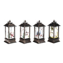 Santa Claus Snowman Jesus Elk Pattern Hanging Christmas Simulation Flame Holiday Night Light Decor