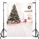 1.5x2.1m Christmas Wooden Ground Photography Vinyl Background Studio Backdrop