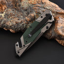 LAOTIE CM96 195mm Stainless Steel Folding Knife Outdoor Survival Tools Kit Hiking Climbing Multifunctional Knife