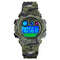 SKMEI 1547 Energetic Dial Design LED+EL Lights 5ATM Sport Kids Watch Digital Watch
