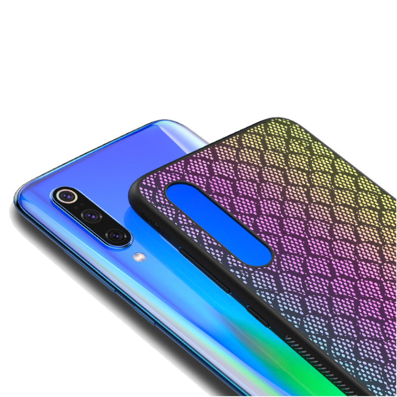 NILLKIN Reflective Slight Woven Polyester Mesh Anti-scratch Protective Case for Xiaomi Mi9 / Mi9 Transparent Edition