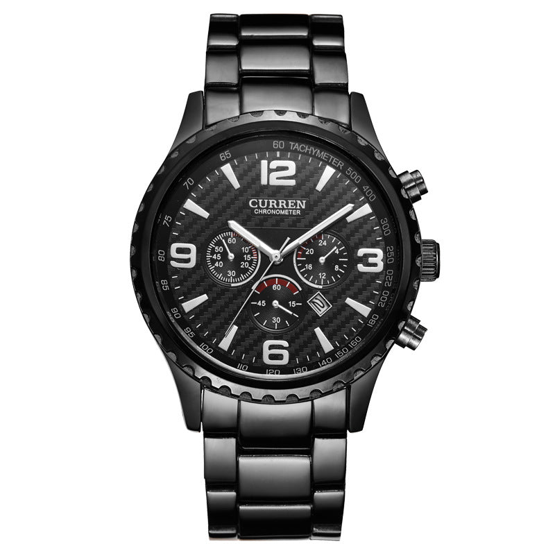 CURREN 8056 Full Steel Business Style Men Wrist Watch Waterproof Quartz Watches