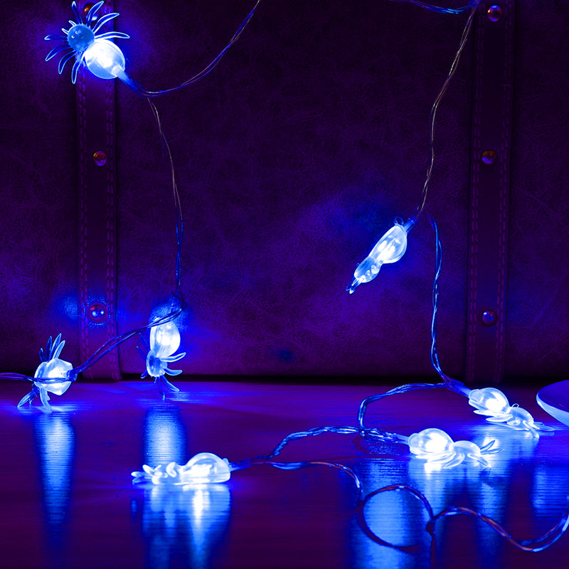 KCASA 2M 20 LED Halloween Spider String Lights LED Fairy Lights for Festival Christmas Halloween