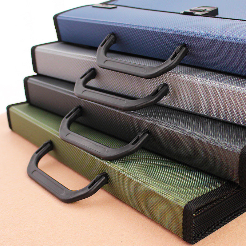 XIAOMI Ecosystem Deli 5556 1 Pcs A4 Organ Bag Multi Tier Expanding Buckled File Folder Student Business Document Organizer Conference Pack Portfolio