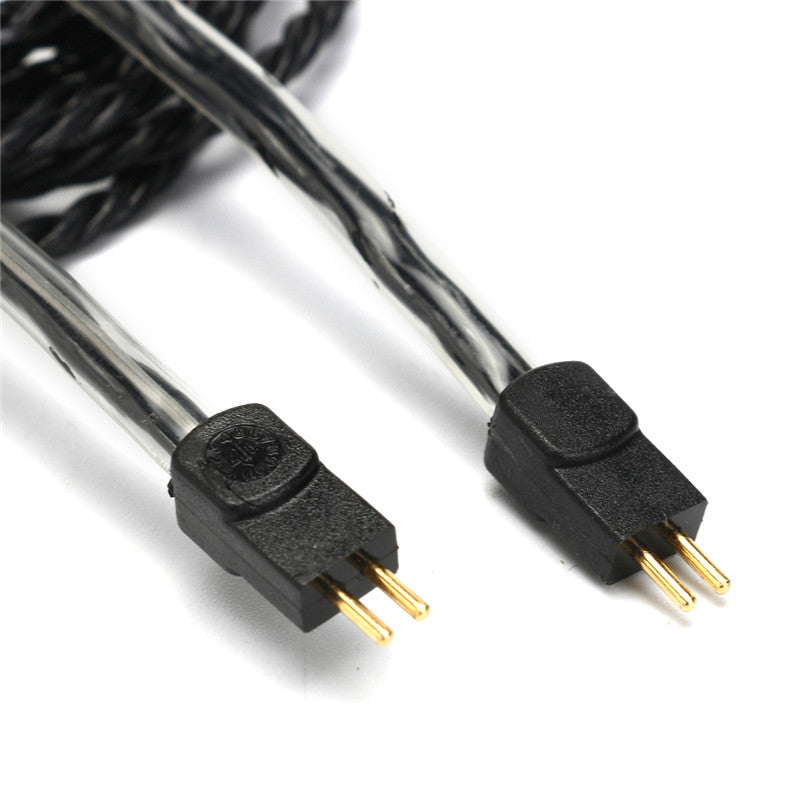 Black Replacement Earphone Cable 3.5mm Wire for Logitech UE18 JH13 Westone W4r UM3X 1964 A