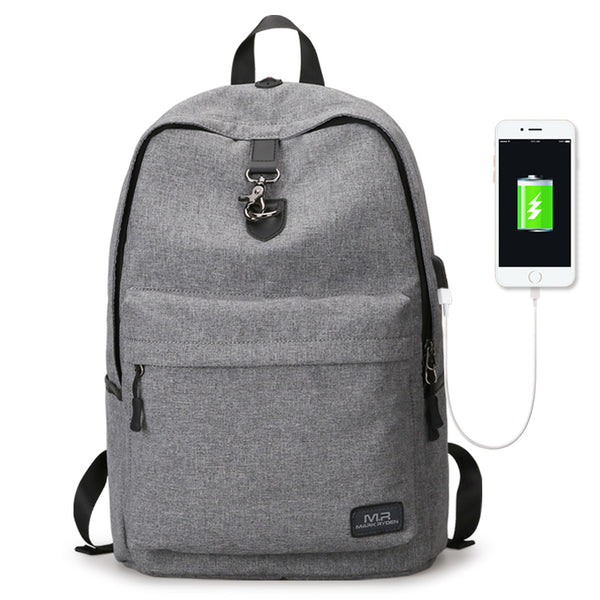 Mark Ryden four Colors USB Charging Backpack student Casual Laptop Bag Large Capacity Stylish Outdoor Travel  Anti-Theft School Bag