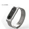 Mijobs Replacement Stainless Steel Frame Bracelet Wristband For Xiaomi Miband 2