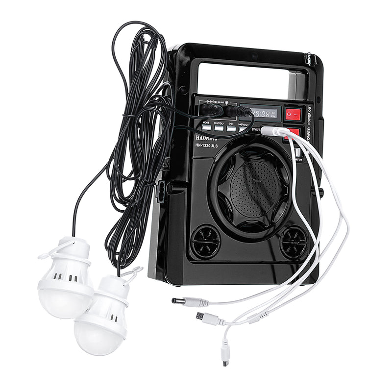 Multi-function Solar Radio Lighting Mobile Phone Charging Weather Forecast System for Emergency with AM/FM