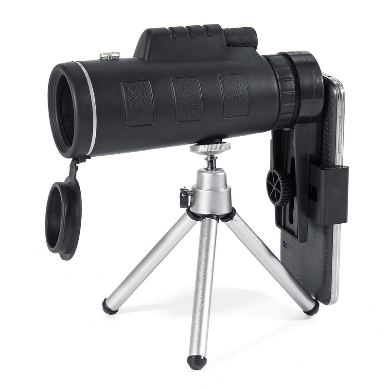 40x60 Monocular HD Optic BAK4 Day Night Vision Telescope With Tripod Phone Clip Holder