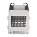 Outdoor Camping Wood Stove Picnic BBQ Cooking Furnace Wind Shield With Plate Cookware Utensil