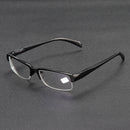 Finished Coating Myopia Glasses Clear Optical Half-rim Nearsighted Glasses -100 To -400