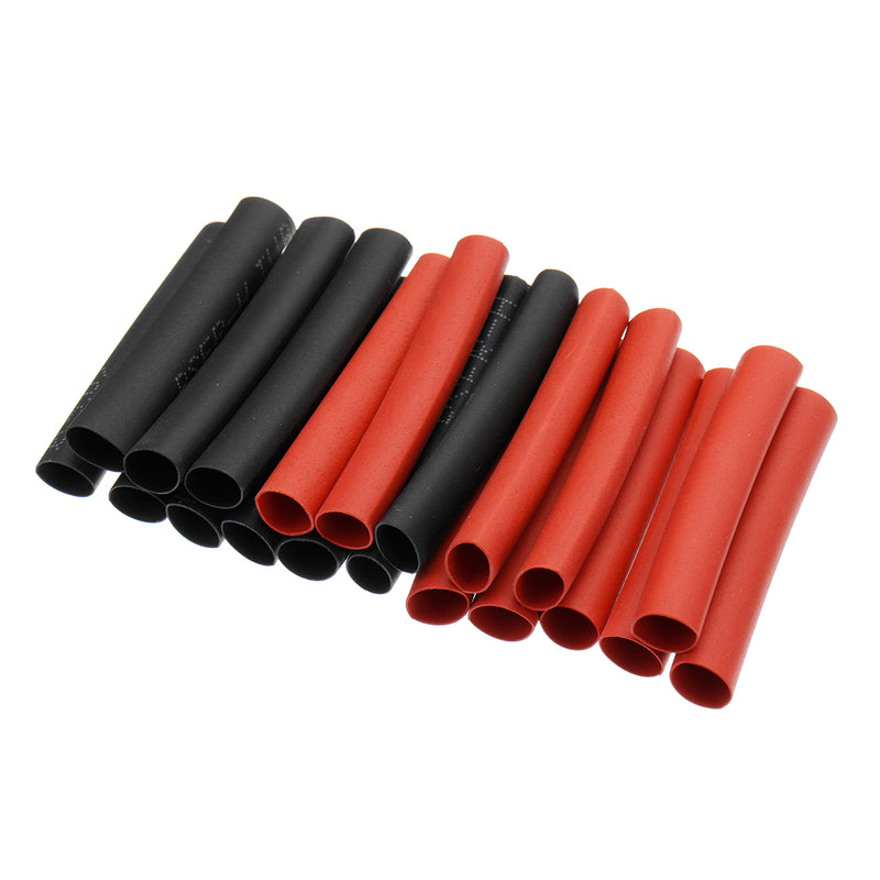 127Pcs Black&Red Weatherproof Heat Shrink Tube Sleeving Tubing Tube Assortment Kit