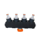 Universal 4 Way Hose Faucet Manifold Water Segregator for 3/4" 1/2" Garden Tap Splitter Water Pipe Divider Hose Quick Connector Nozzle Shut Off Control