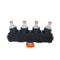 Universal 4 Way Hose Faucet Manifold Water Segregator for 3/4" 1/2" Garden Tap Splitter Water Pipe Divider Hose Quick Connector Nozzle Shut Off Control