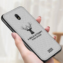 For Xiaomi Redmi 8A Bakeey Deer Luxury Canvas Cloth Shockproof Anti-fingerprint Protective Case