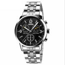 SKMEI 9070 Fashion Men Quartz Watch Casual Steel Business Wristwatch