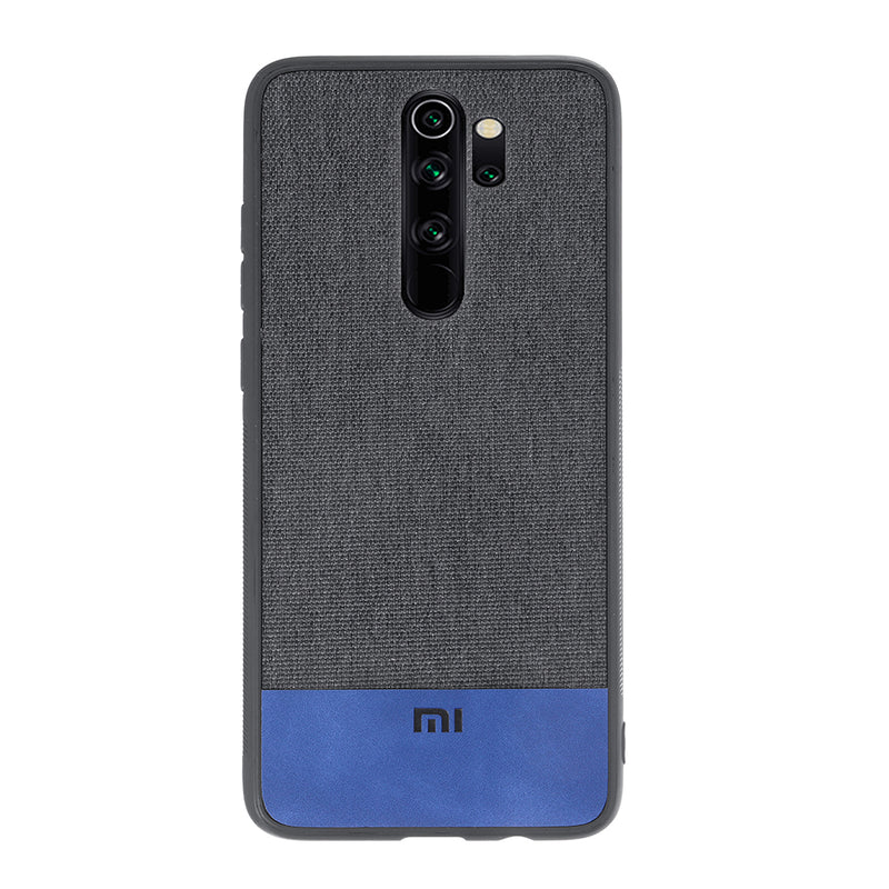 Bakeey Luxury Fabric Splice Soft Silicone Edge Shockproof Protective Case For Xiaomi Redmi Note 8 Pro