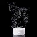 3D Visual Night Light LED Touch Remote Control Gift Home Party Decor USB Table Lamp