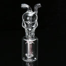 Modern Design 100MM Green Glass Skull Smoking Water Pipe Durable