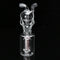 Modern Design 100MM Green Glass Skull Smoking Water Pipe Durable