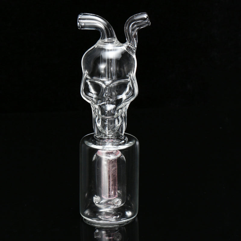 Modern Design 100MM Green Glass Skull Smoking Water Pipe Durable