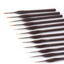 H&B 12 Pcs Hook Line Pen Set Paint Brush Miniature Detail Fineliner Nail Art Drawing Pens Brushes For Acrylic Painting Supplies