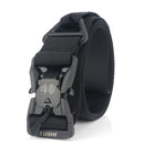TUSHI MT3S 125cm Quick Release Magnetic Belt Nylon Adjustable Tactical Belt Punch Free Buckle Hunting Belt Portable Waistband
