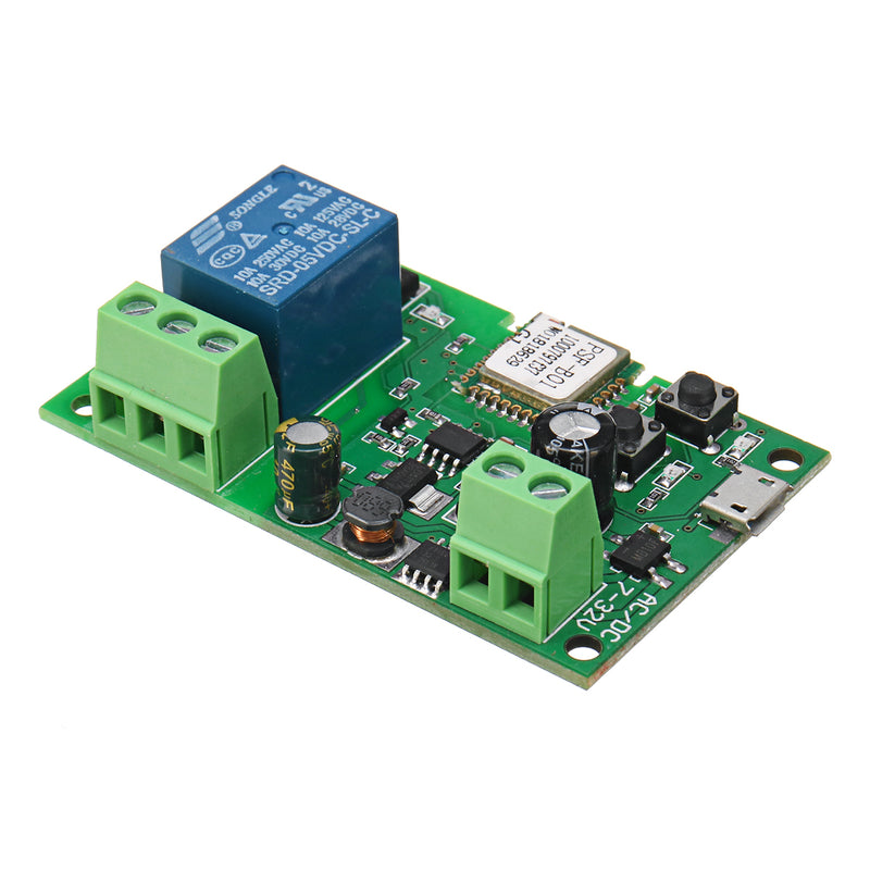 12V Self-Locking WiFi Wireless Switch for Alexa Google Home iOS or Android APP Remote Control