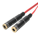 KYIN 1 Male to 2 Female 3.5mm Earphone Audio Splitter Cable Headset Audio Cable Adapter