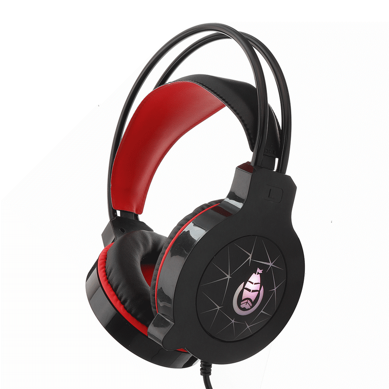 HI200 3.5mm Wired Gaming Headset LED Light Headphone Hi-Fi Stereo Surround With Mic