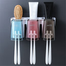Toothbrush Holder Bathroom Accessories Set Wall Colorful Cup Toothbrush Holder automatic Toothpaste Squeezer