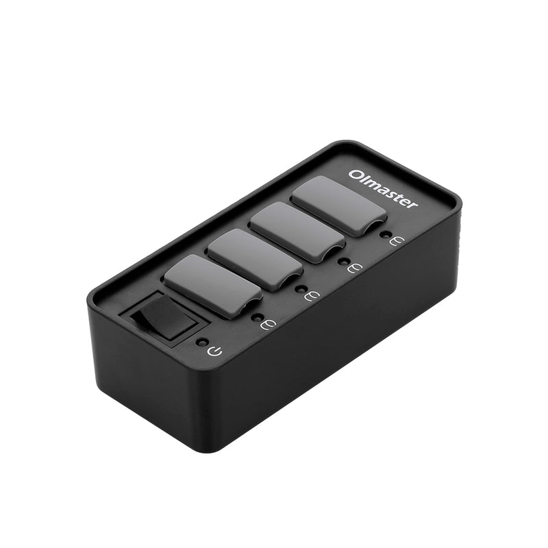 OImaster HB-8517U3 USB3.0 4 Ports Adapter 5Gbps with Dustproof Cap Switch Connector USB Hub for PC Laptop