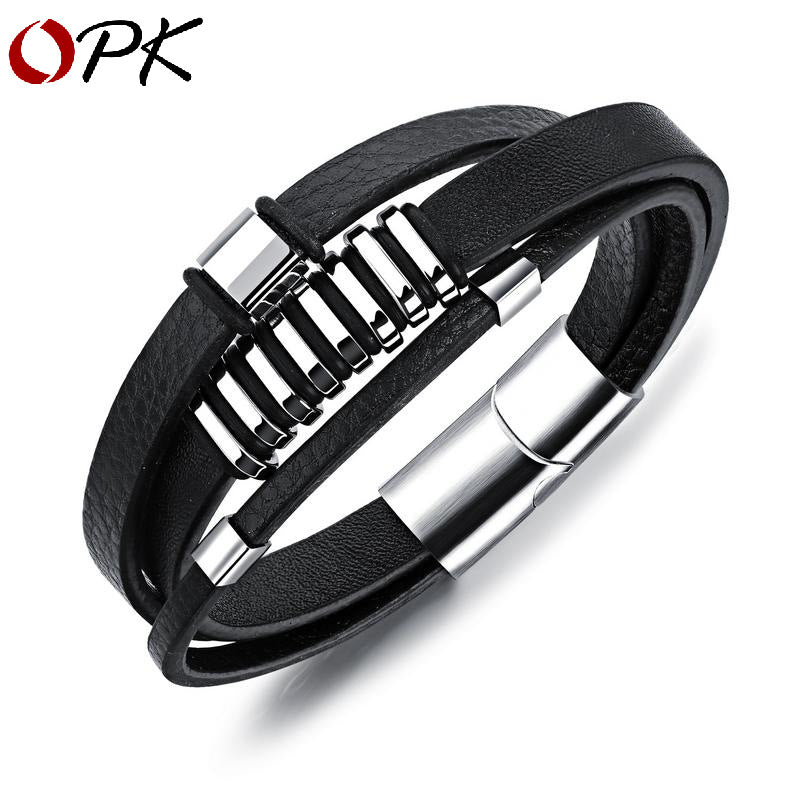 Punk Personality Bracelet Retro Multi-layer Leather Bracelet
