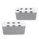 6/7 Holes Plant Site Hydroponic Grow Kit Bubble Indoor Cabinet Box Garden Planting System