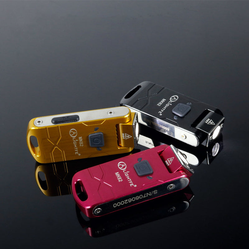 LightFe MK62 XP-G2 S3 280LM 3Modes 180 Adjustable Head USB Rechargeable Mini Keychain Light