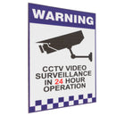 6pcs Warning CCTV Security Surveillance Camera Sign Warning Decal Stickers 66x100mm