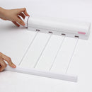 Wall Mounted Indoor Washing Clothes Shoe Laundry 3.2m 4 line Airer Dryer Retractable