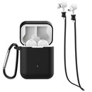 Bakeey 3 in 1 Xiaomi Air bluetooth Wireless Headset Case Silica Gel Protection Anti-lost Rope Metal Buckle Earphone Storage Box