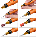 DROW Mini Cordless Grinder Drill Set Electric Power Grinder Cordless Engraving Pen