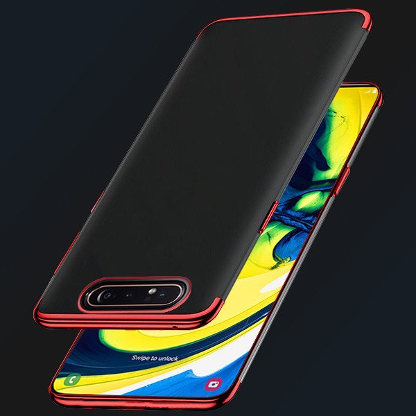 Bakeey 3 in 1 Shockproof Plating Bumper Transparent Soft TPU Protective Case for Samsung Galaxy A80 2019