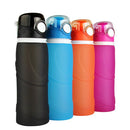 BIKIGHT 750ML Folding Bottle Sports Camping Traveling Portable Frosted Water Bottle