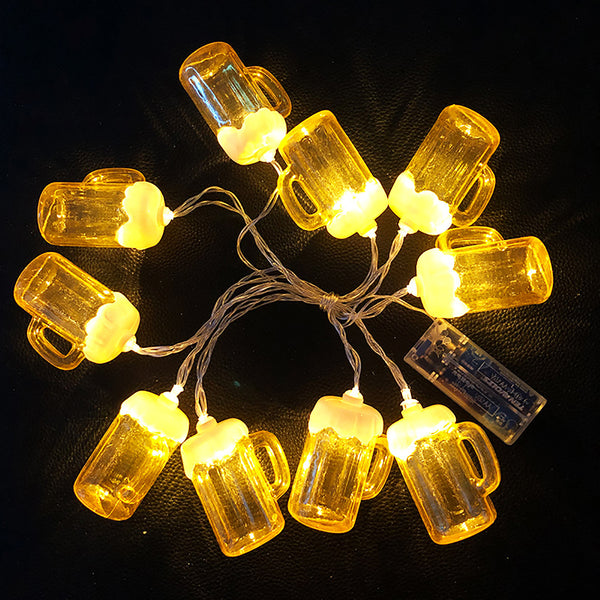 10 LED Festival String Lantern Hanging Lamp Party Patio Home Decorative Night Light